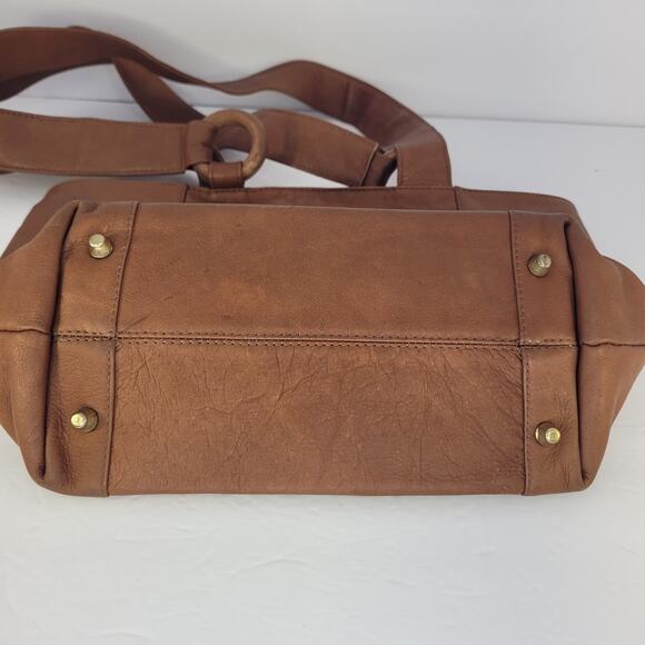 American Angel Colombian Leather Tote Bag Handwoven Tapestry Art Boho Southwest - Picture 5 of 15